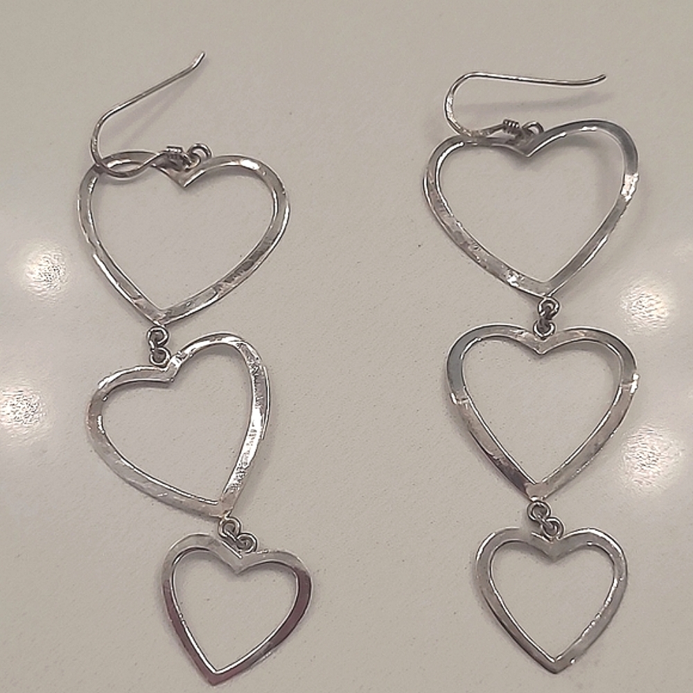 Sterling Heart ❤️ Earrings